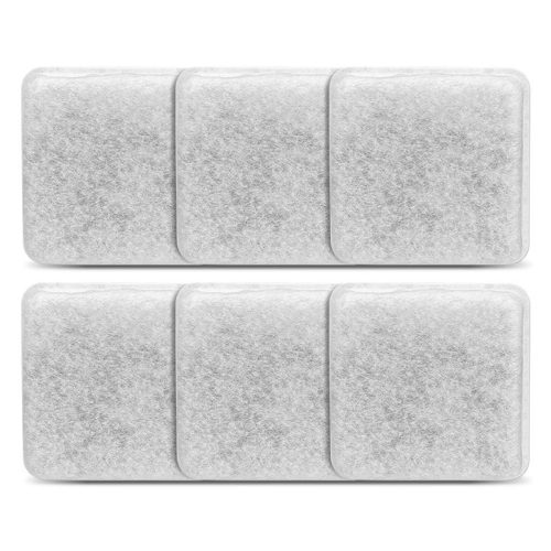 Filter till husdjursfontän, 6 delar, 0,5/1/2,5/4 gallon