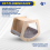 Wooden Climbing Wall Platform for Cats, Trapezoidal Cat Bed 4