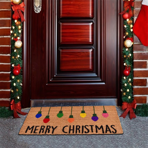 Christmas Theme Pattern Non-Slip Front Door Entrance Mat Home Decor 2