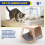 Wooden Climbing Wall Platform for Cats, Trapezoidal Cat Bed 5