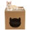Cat Cardboard House with Scratch Pads Play & Home Decor 4
