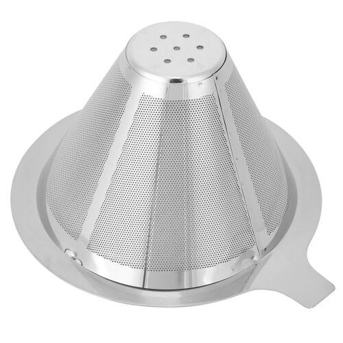 Edelstahl-Kaffeefilterbecher 10 cm Dripper, langlebig & wiederverwendbar 2
