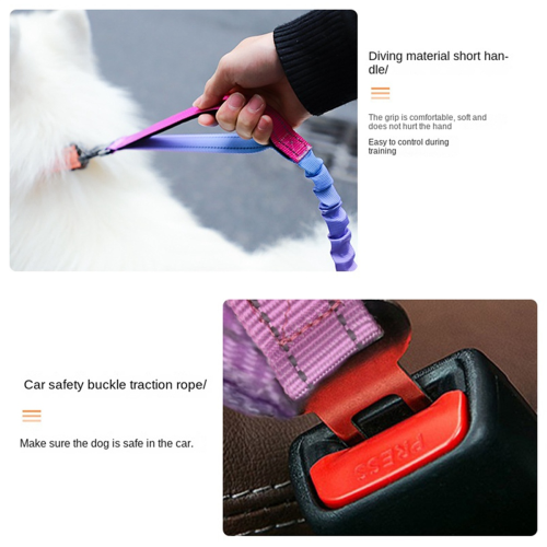 Pet dog explosion-proof leash Pet leash waist 2