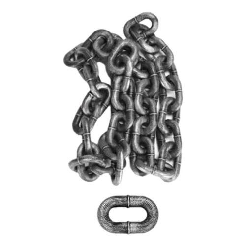 Dog traction rope simulation thick chain big iron chain AncientSilver