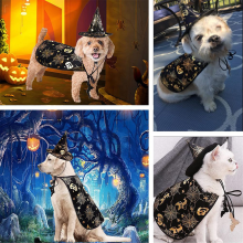 Halloween-kissan puku lemmikkivampyyrin viitta ja hattu siisti asu lemmikkihattu