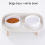 Feeder Pet Anti-knock Double Bowl Feeder light Gray 3