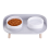 Feeder Pet Anti-knock Double Bowl Feeder light Gray 2