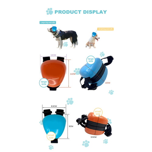 Casque antibruit pour chien, noir 1