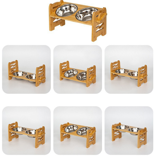 Pet Feeding Bowl with Adjustable Bracket Lifting Dog Bowl 2