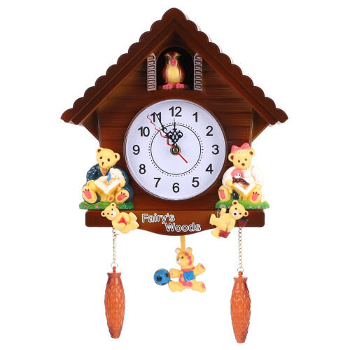 Cuckoo Clock Tree House Wall Clock Art Vintage Decoration for Home 1