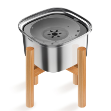 Elevated Dog Water Bowl 101oz Stainless Steel Raised Dog Water Bowl