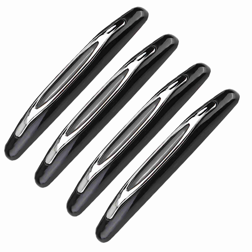 4Pcs Car Door Edge Guards Trim Cover Strip Corner Bumper Anti Collision Scratch Protector Black 8391324550718