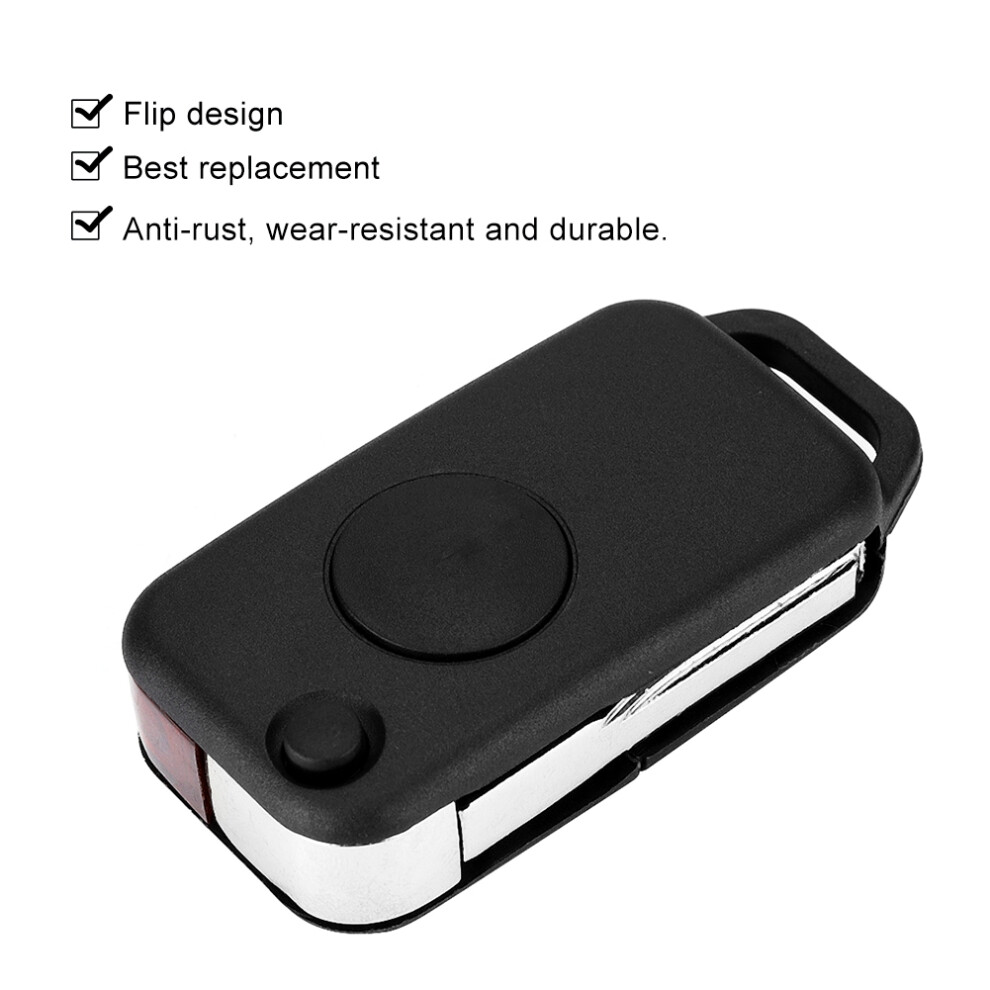 Flip 1 Button Remote Key Fob Case Shell Cover Fit For Mercedes Benz Class 1984-2004 8771324551166
