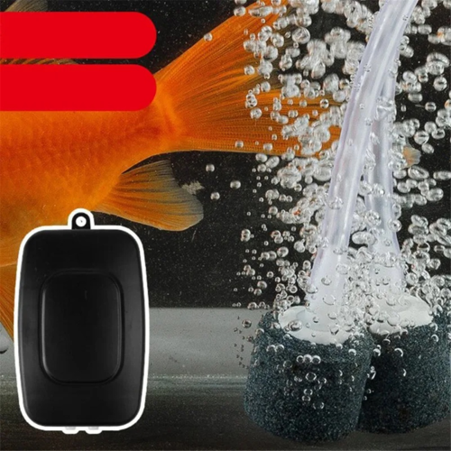 Fish Tank Air Pump USB powered Aerator Aquarium Accessories (black) 1