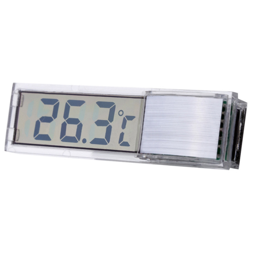 LCD Digital Fish Tank Temperature Measurement Thermometer Silver 2