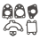 6L5-W0001 6GE-W0001 Power-Head Gasket Set for Outboard Engine 2