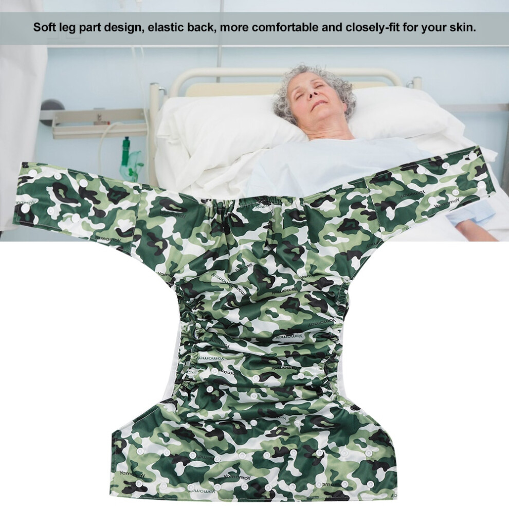 Washable Reusable Adjustable Breathable Anti Leakage Adult Diapers for Elderly (X33)