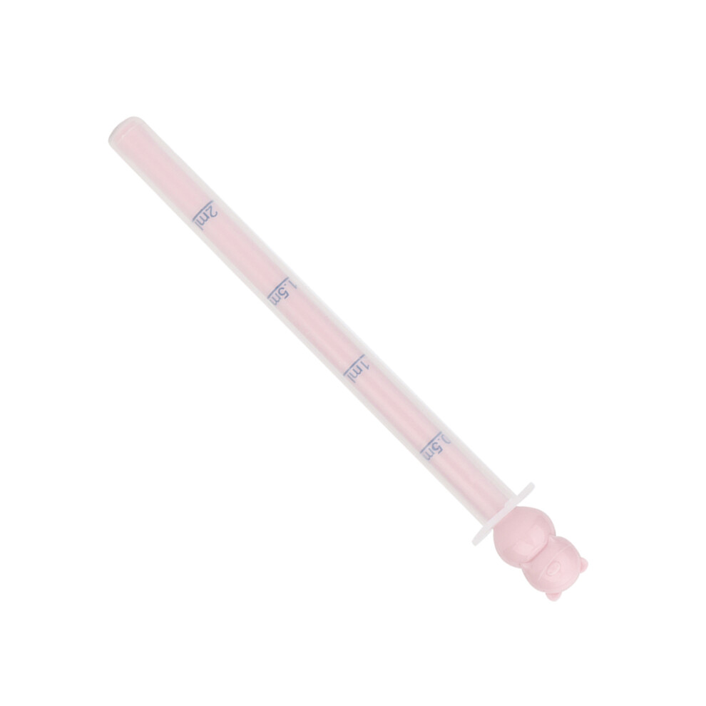 Portable Infant Baby Medicine Dispenser Liquid Syringe Dropper Feeder With Calibration (Pink) Pink