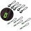 20Pcs Self Luminous Zipper Pulls,Anti Lost for Outdoor Mountaineering 2