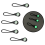 20Pcs Self Luminous Zipper Pulls,Anti Lost for Outdoor Mountaineering 4