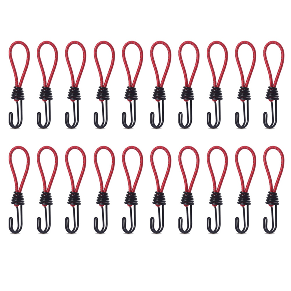 Tent Elastic Rope Hook Camping Rainproof Tent Fixing Rope,Red 4851117130823