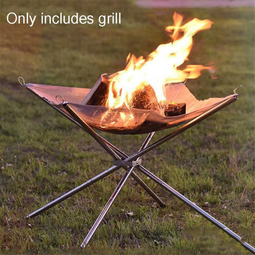Grille de feu de camp extérieure, grille de barbecue moyenne