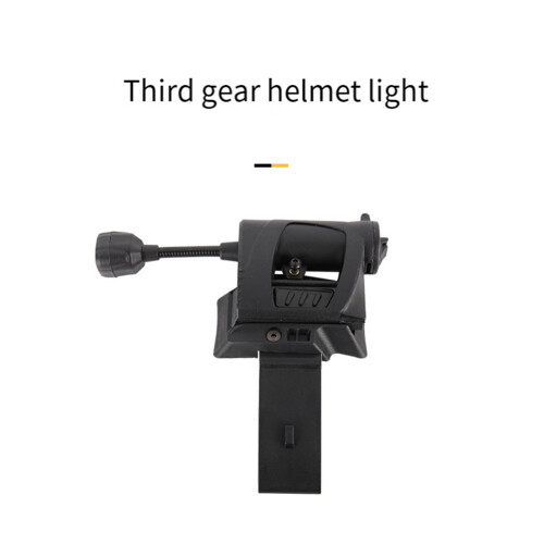Torcia LED per casco Airsofts, nera 2