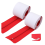 Instant Door Dust Protection Self-Adhesive Tarp Double Zipper Red 1