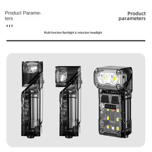 Multifunctional Strong Light Rotating Induction Headlight Flashlight