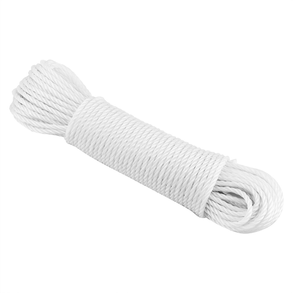 20M Nylon Rope Lines Cord Clothesline Garden Camping Outdoors (White) 7901324553315