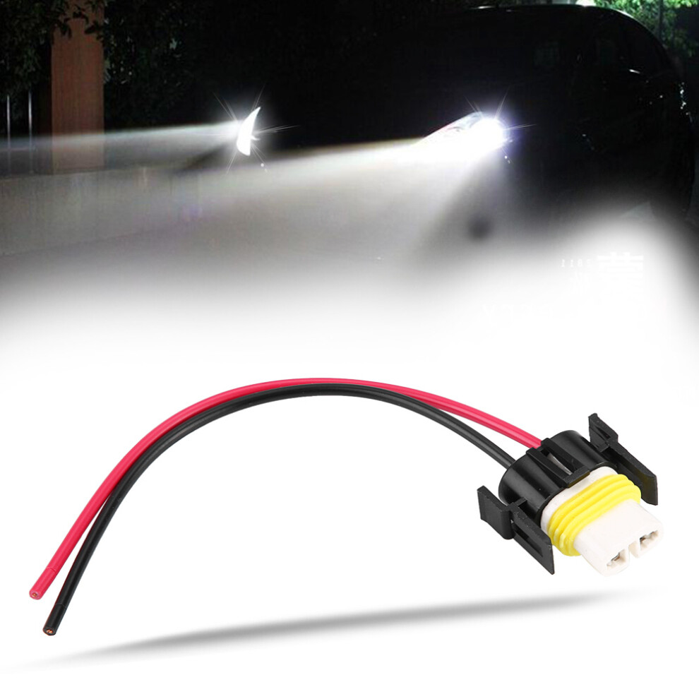 H11 Headlight Fog Lamp Retrofit Wiring Harness Female Sockets Plug Ceramics Connector Adapter 8341324553547