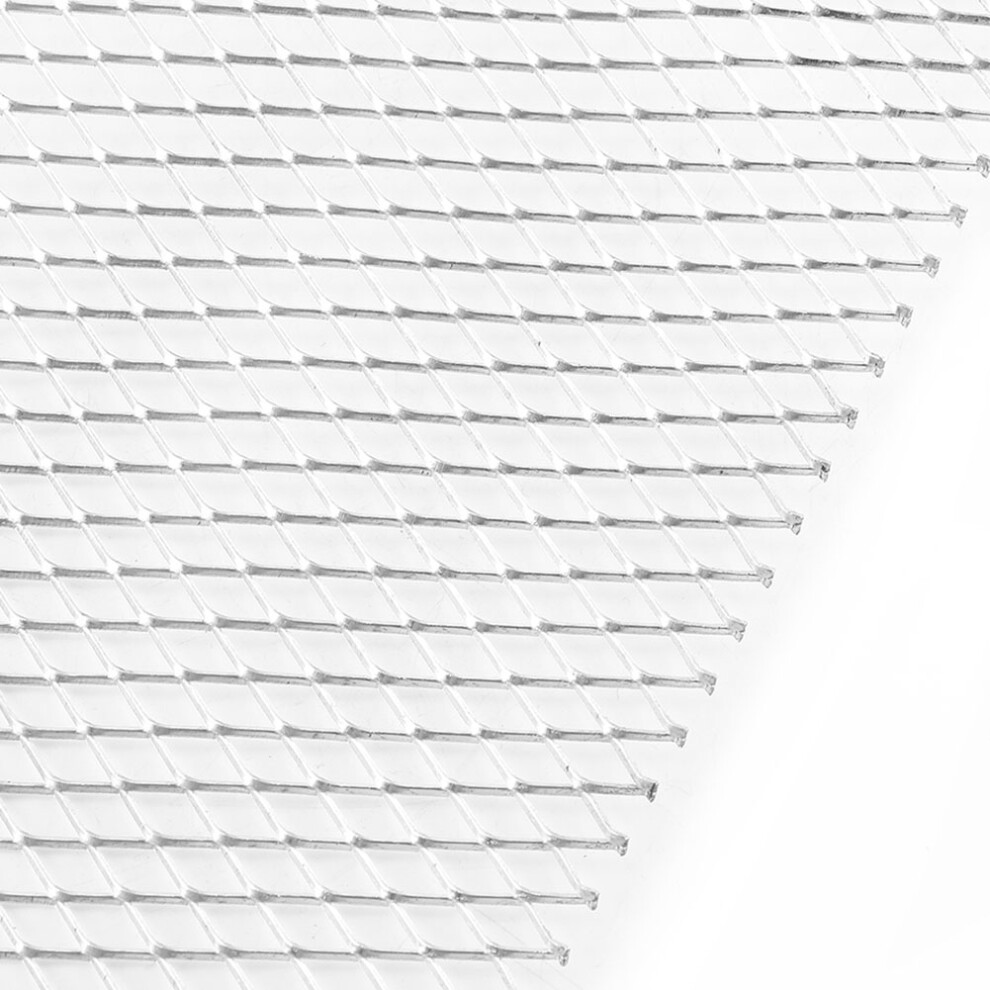 6X12mm Aluminum Alloy Car Grille Mesh Net Grid Body Bumper Rhombic Grill Universal 9361324553568