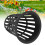10pcs/Set Durable Safe Plastic Hydroponic Basket Cup for Garden Balcony Planting(Black) 15