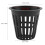 10pcs/Set Durable Safe Plastic Hydroponic Basket Cup for Garden Balcony Planting(Black) 5
