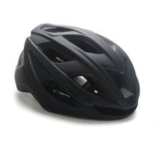 Capacete de ciclismo adulto, ajustável, preto.