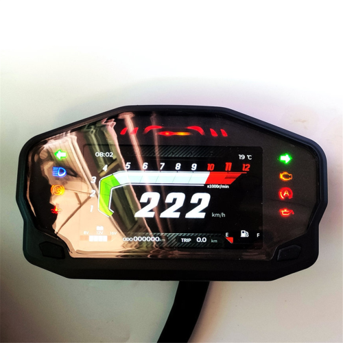 AD Universal Motorcykel Instrumentbräda Varvräknare LCD Digital 1