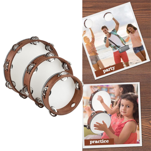 3 stuks houten handpercussietamboerijn 2