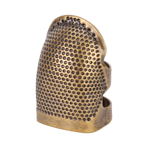 Brass Portable Vintage Thimble Sewing Quilting DIY Craft Finger Protector (M) 1