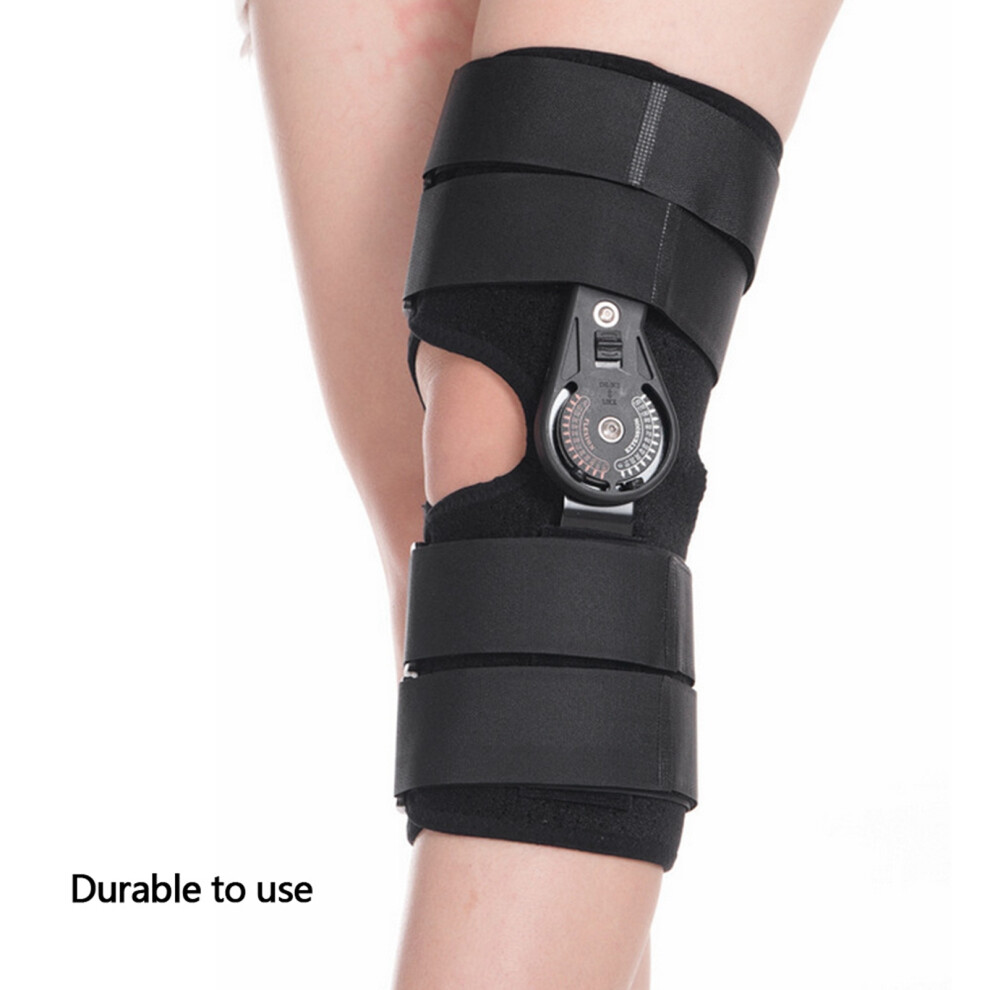 Short Adjustable Knee Joint Brace with Chuck Ligament Brace Knee Support Protector (M)