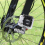 Suporte para câmera de ação com conector de cubo de roda de bicicleta 7