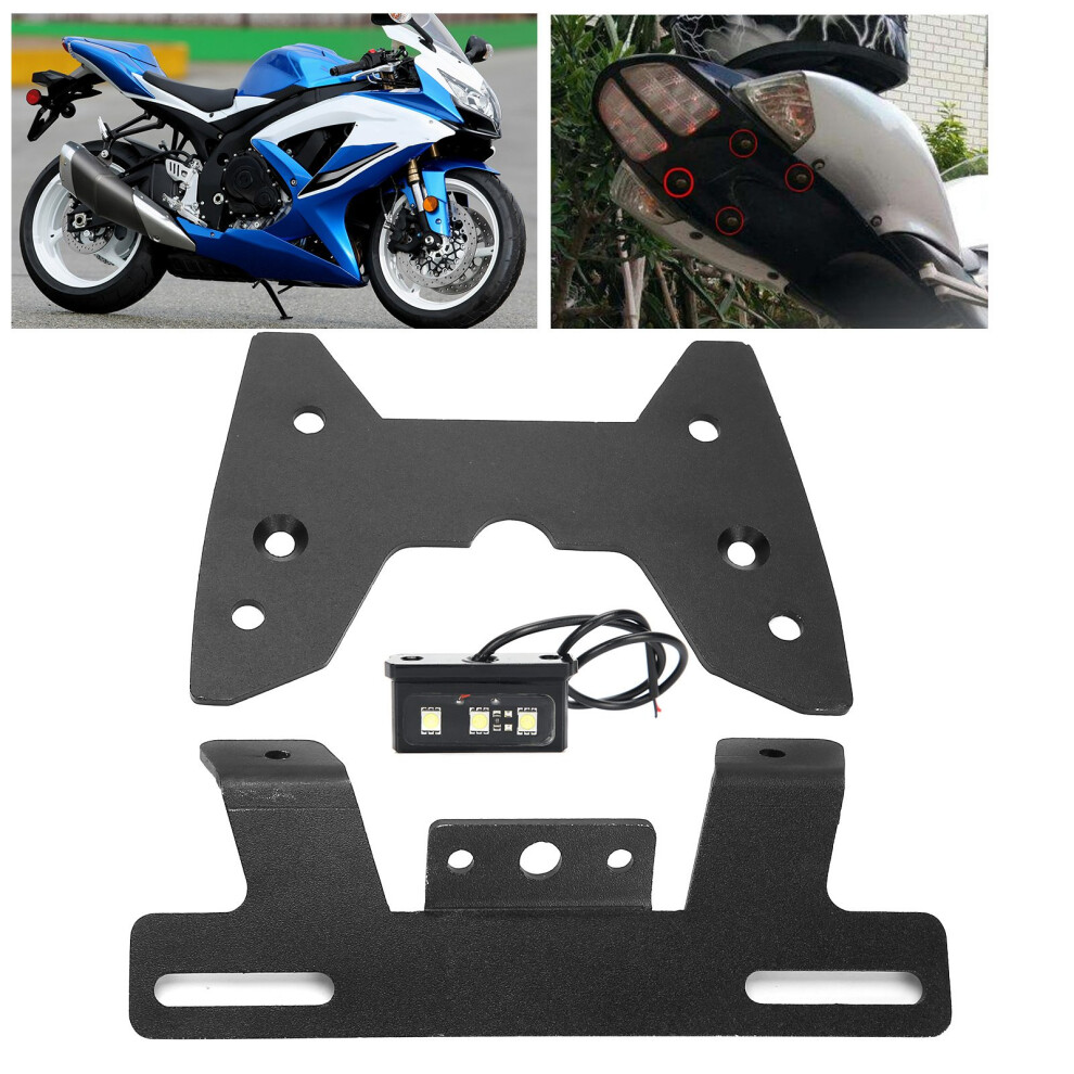 Fender Eliminate License Plate Holder Tail Tidy Fit For Suzuki Gsxr 600/750 20082010 6911324554503