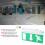 Acrylic LED Emergency Exit Lighting Sign Safety Evacuation Indicator Light 110‑220V 6