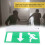 Acrylic LED Emergency Exit Lighting Sign Safety Evacuation Indicator Light 110‑220V 4