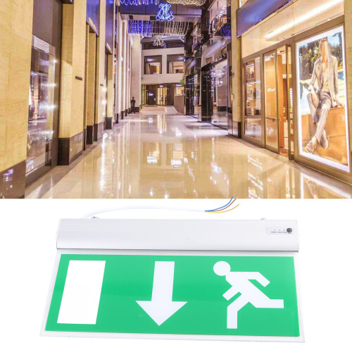 Acrylic LED Emergency Exit Lighting Sign Safety Evacuation Indicator Light 110‑220V