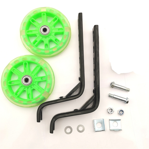 Kit de suporte para rodinhas de apoio para bicicletas infantis de 12 polegadas, rosa. 1