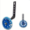 Kit de suporte para rodinhas de apoio para bicicletas infantis de 12 polegadas, azul. 4