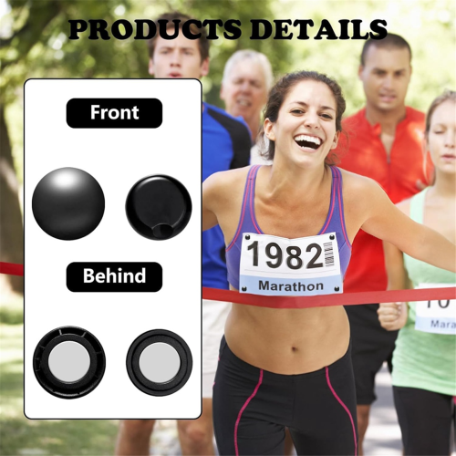 12 stuks hardloopnummerclips marathonnummer gesp nummerhouder B 2