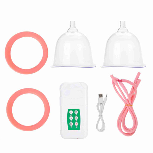 Powerful Vacuum Breast Enlargement Machine Electric Double Cup USB Charging (AB Cup) 2