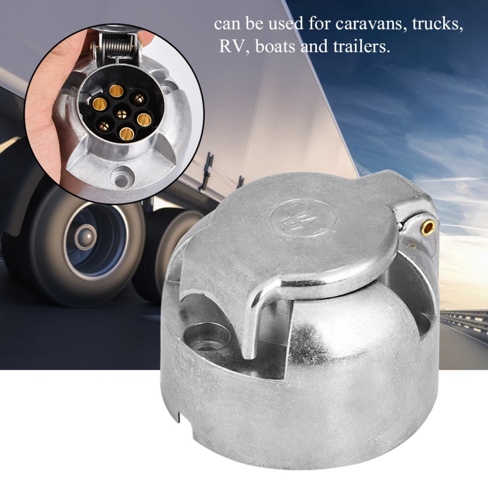 12V 7Pin Trailer Plug Socket Connector Adapter For Trailer Caravan Towing Towbar 8711324555030