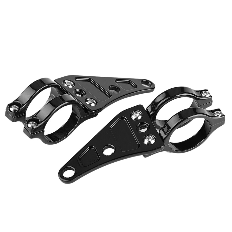 2Pcs Headlight Mount Bracket Clamps Head Lamp Holder Fork 38-41Mm/1.5-1.6In For Motorcycle 9471324555100